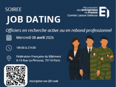 Carrière-Reconversion : Soirée Jobdating Cap2C-Medef