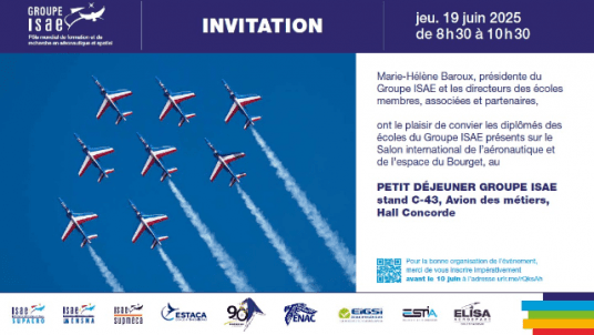 Invitation petit-déjeuner ISAE - Bourget 19 juin